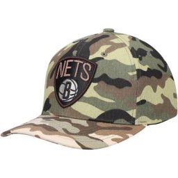 MNC NETS CAMO NBA HOL 21 MNC WOODLAND DESERT STRETCH SNAPBACK HATMENSNP - Homme Taille: OSFA