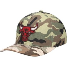 MNC BULLS CAMO NBA HOL 21 MNC WOODLAND DESERT STRETCH SNAPBACK HATMENSNP - Homme Taille: OSFA