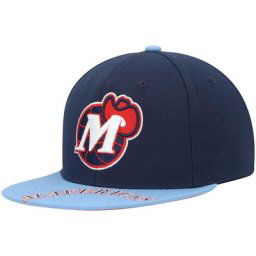 Casquette pour homme Mitchell & Ness x Lids bleu marine/bleu clair Hardwood Classics Reload 3.0 Snapback - Homme Taille: OSFA