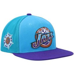MNC JAZZ TEAL PRPLE NBA MNC SUR LE BLOC HWC SNAPBACK HATMENSNP - Homme Taille: OSFA