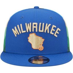 Casquette Milwaukee Bucks New Era City Edition 2022 9FIFTY - Hommes - Homme Taille: OSFA