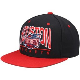Casquette pour homme Houston Rockets Hardwood Classics City Arch Snapback noire Mitchell & Ness pour homme - Homme Taille: OSFA