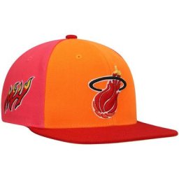 MNC HEAT ORNGE ROUGE NBA MNC ON THE BLOCK HWC SNAPBACK HATMENSNP - Homme Taille: OSFA