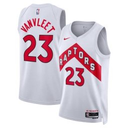 Toronto Raptors Nike Association Edition Swingman Jersey - Blanc - Fred VanVleet - Unisexe - Homme Taille: L