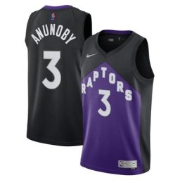 Maillot Toronto Raptors Nike Earned Edition Swingman - OG Anunoby - Homme - Homme Taille: S