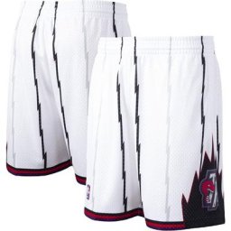 Mitchell & Ness pour homme Blanc Toronto Raptors Hardwood Classics Swingman Short - Homme Taille: XL
