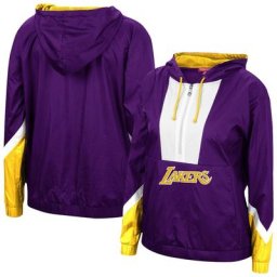 Sweat à capuche coupe-vent 2.0 pour femme Mitchell & Ness pourpre Los Angeles Lakers - Homme Taille: XS
