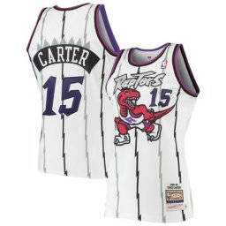 Maillot Homme Mitchell & Ness Vince Carter Blanc Toronto Raptors Hardwood Classics 1998-99 Authentique - Homme Taille: 4XL