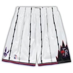 Short pour hommes Mitchell & Ness White Toronto Raptors Tailles Big & Tall Hardwood Classics Team Swingman - Homme Taille: 4XT