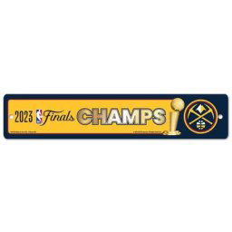 Plaque de rue Denver Nuggets Champions 2023 - 3,75 x 19 pouces - unisexe Taille: One Size Only
