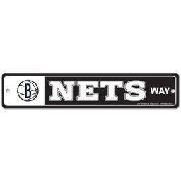 Panneau Brooklyn Nets Street Zone - 3,75 X 19 pouces - unisexe Taille: One Size Only