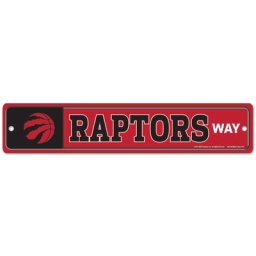Plaque de rue Raptors de Toronto 3,75"""" x 19"""" - unisexe Taille: One Size Only