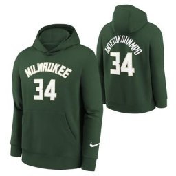 Sweat à capuche Nike Icon Name & Number Milwaukee Bucks - Giannis Antetokounmpo - Jeunes - unisexe Taille: S (8)