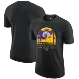 Los Angeles Lakers Nike Max 90 1 T-Shirt - Noir - Homme - Homme Taille: L