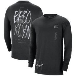 Brooklyn Nets Nike Max 90 1 T-shirt à manches longues - Noir - Homme - Homme Taille: XL