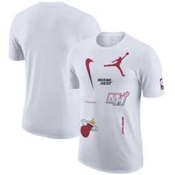T-shirt Miami Heat Jordan Courtside Max 90 - Blanc - Homme - Homme Taille: M