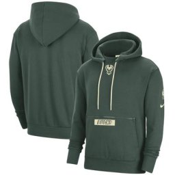 Sweat à capuche Nike Courtside des Milwaukee Bucks - Sapin - Homme - Homme Taille: 3XL