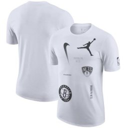 Brooklyn Nets Jordan Courtside Max 90 T-Shirt - Blanc - Homme - Homme Taille: S