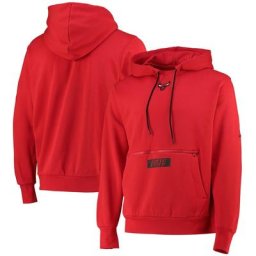 Sweat à capuche Chicago Bulls Nike Courtside - Rouge Université - Homme - Homme Taille: M