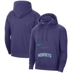 Sweat à capuche Charlotte Hornets Jordan Statement Courtside - New Orchid - Homme - Homme Taille: L