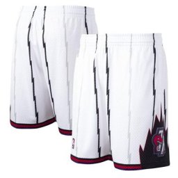 Toronto Raptors Mitchell and Ness Hardwood Classics Home Swingman Shorts - Hommes - Homme Taille: M