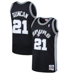 Mitchell & Ness Homme Tim Duncan Noir San Antonio Spurs 1998-99 Hardwood Classics Swingman Maillot - Homme Taille: S