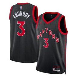 Toronto Raptors Jordan Statement Edition Swingman Jersey - Noir - OG Anunoby - Unisexe - Homme Taille: 2XL