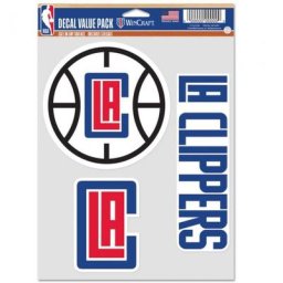 Feuille de décalcomanies Los Angeles Clippers 5 x 7 - unisexe Taille: One Size Only