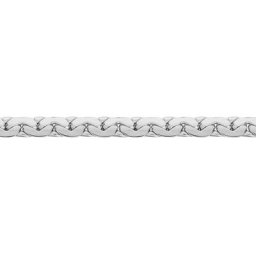 Collier Ivy Maille Haricot Or Blanc