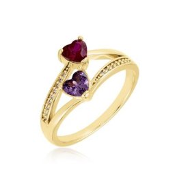 Bague Drina Plaqué Or Jaune Oxyde De Zirconium Spinelle