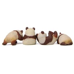 Figurines artisanales adorables en PVC 4 pièces poupées de dessin animé décoration de jardin