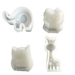 Moules en silicone en résine pour animaux girafe et éléphant moules pour bricolage décorations