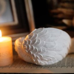 Bougeoirs figurines ailes d'ange en résine pour pièce de centre de table de Thanksgiving