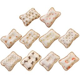 N80C-Oreiller de Sommeil pour Bébé Coussin de Cou Mignon Imprimé Literie pour Nouveau-Né