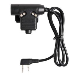 Talkie Walperforé Transcsec pour les opérations casque radio en bois TYT 5R 2 broches U94 PTT