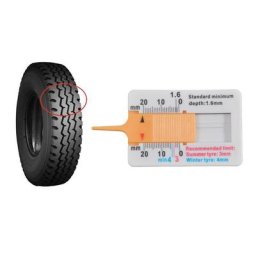 Règle de bande de roulement en plastique portable pied à coulisse de profondeur outil de mesure de
