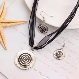 ZOSHI – ensembles de bijoux en émail corde en cuir multicouche chaîne cercle pendentif ras du cou