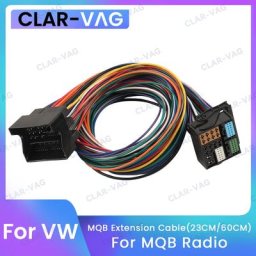 Câble d'extension MQB vers PQ 52 broches quadlock 23cm 60cm rallonge pour radio VW MIB Plug and Play