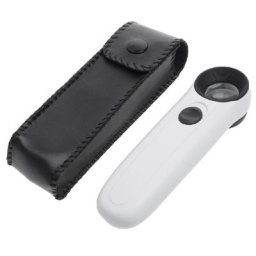 Loupe de bijoutier à lumière LED 40x réparation de boucle de montre blanc