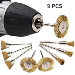 Mini brosse en fil d'acier en laiton outil lointain pour perceuse Dremel meule de polissage