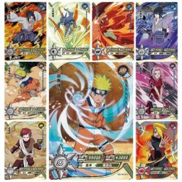 Cartes de jeu de personnages d'anime NARUTO Sasuke Itachi Gaara Bronzing Collection Cartoon