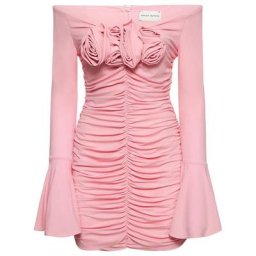 Magda Butrym Robe en jersey à manches cloche détail fleurs