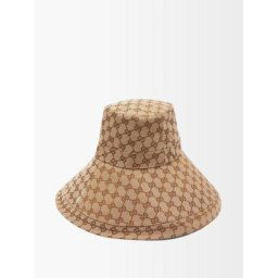 Gucci Chapeau en toile à jacquard logo GG