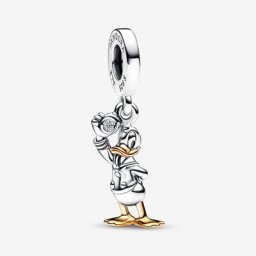 Charm Pendant Donald Disney 100e Anniversaire avec diamant de synthèse 0.009 ct tw