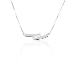 Collier Galya Or Blanc Diamant