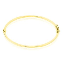 Bracelet Jonc Cynthia Fil Carre Lisse Or Jaune