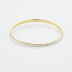 Bracelet Jonc Karama Or Bicolore