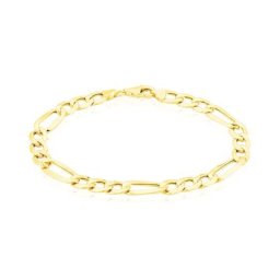 Bracelet Cameo Maille Alternee 1/3 Or Jaune