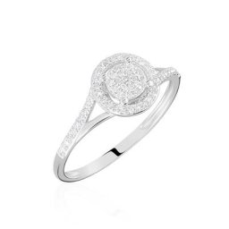 Bague Or Blanc Verna Diamants Cercle