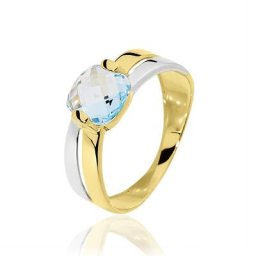 Bague Suzana Or Bicolore Topaze